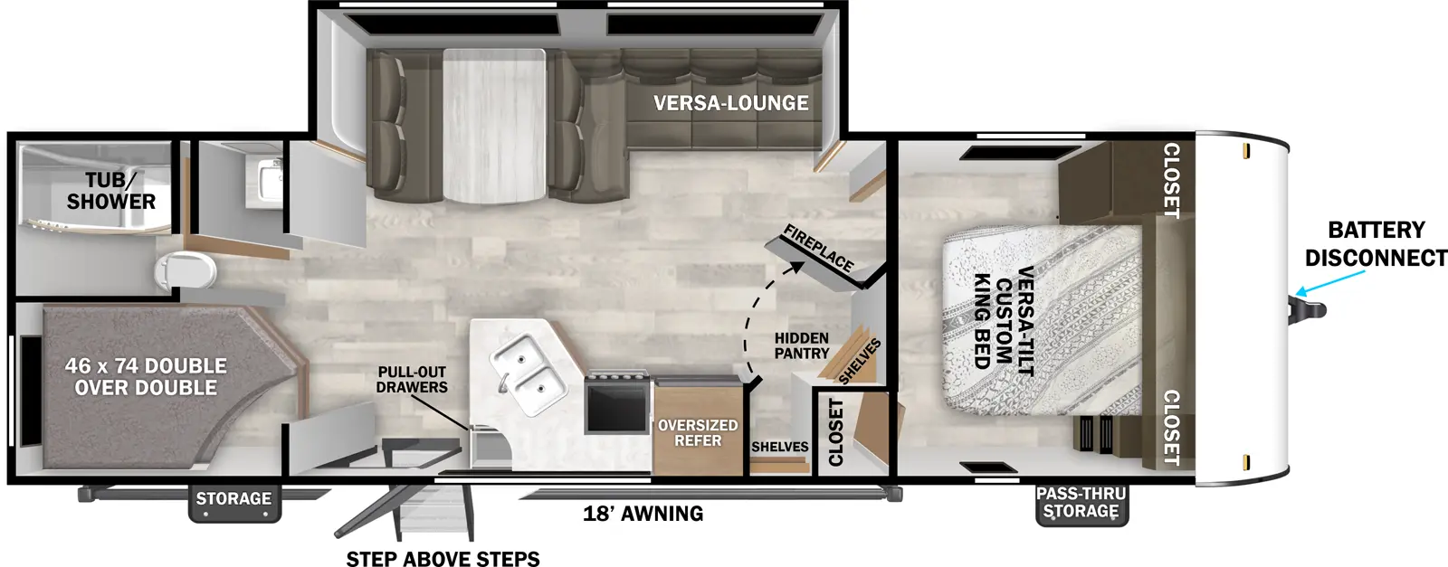 Cruise Lite 26ICE Floorplan